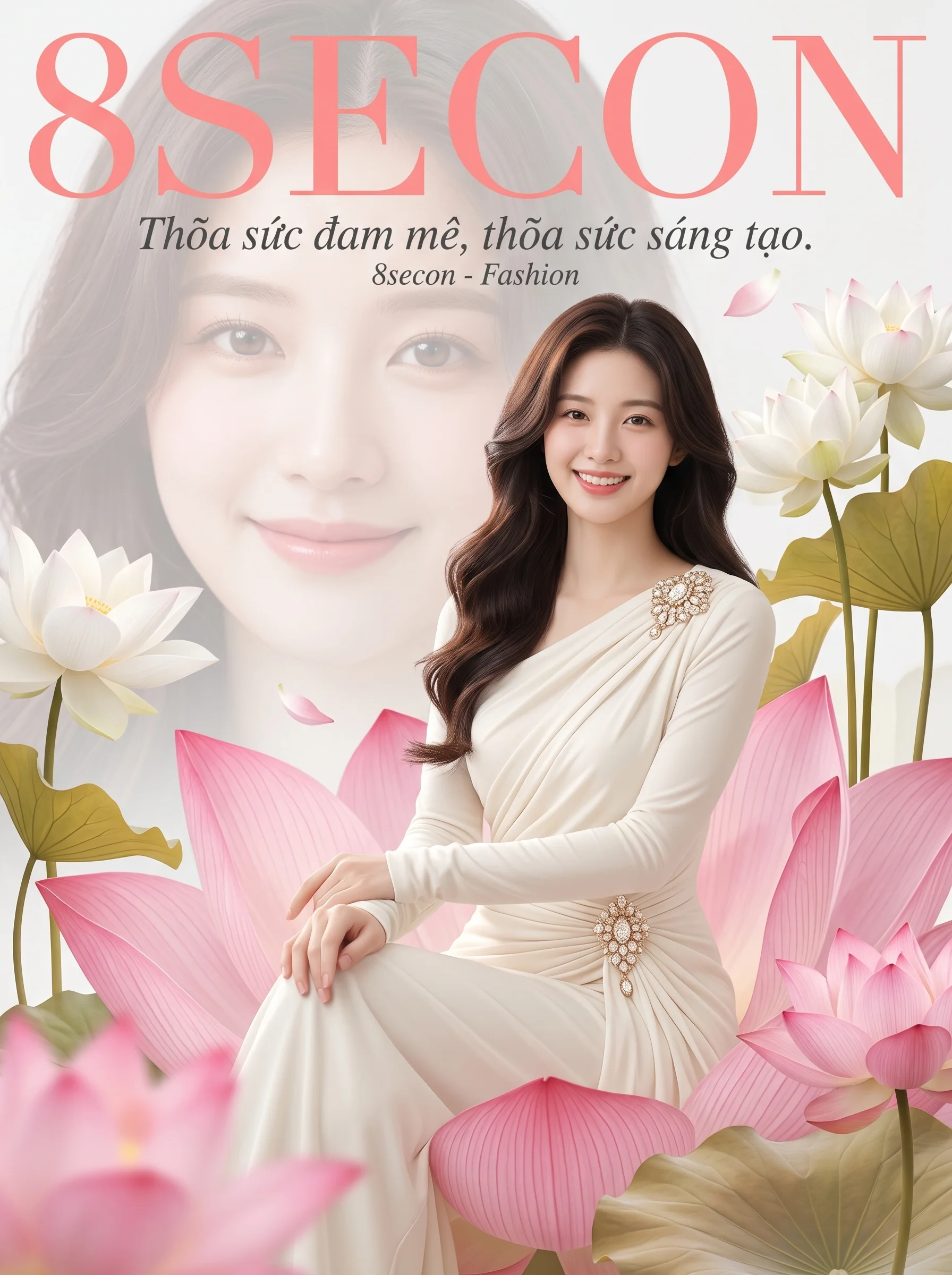 Vẻ đẹp thanh khiết giữa sắc sen